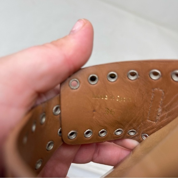 ISABEL MARANT Jaso embellished leather wooden slides sz 36 US 5 - Picture 9 of 12